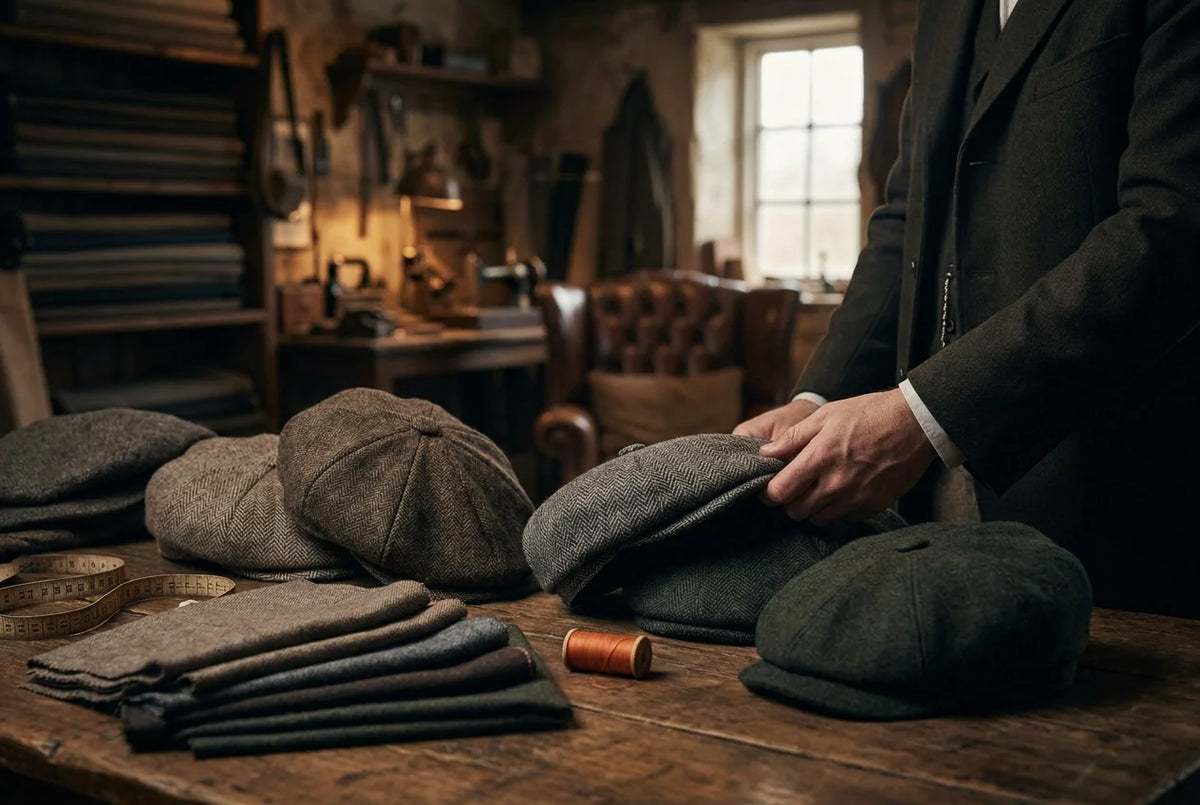 Professional header image for list-based article: What Is a Peaky Blinders Hat? Styles, Materials and How t...