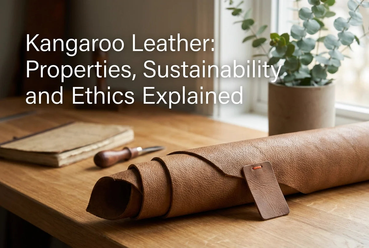 Professional header image for industry analysis: Kangaroo Leather: Properties, Sustainability and Ethics E...