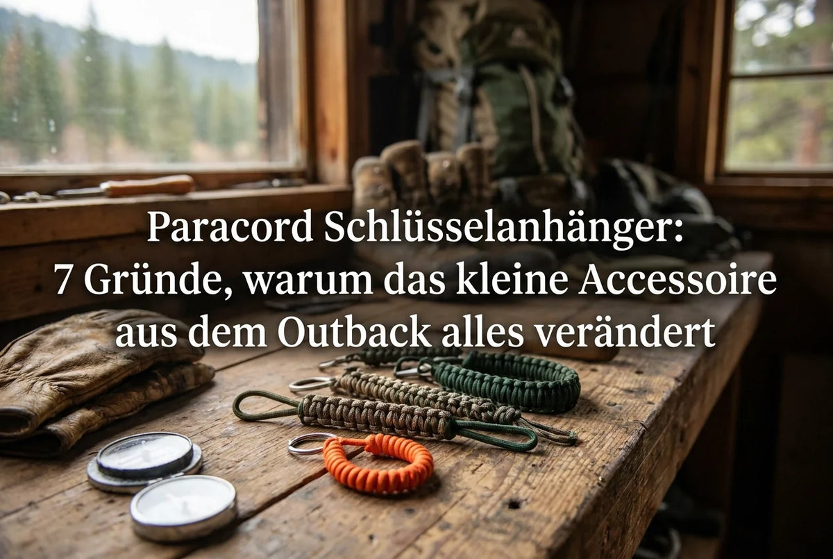 Professional header image for list-based article: Paracord Schlüsselanhänger: 7 Gründe, warum das kleine Ac...