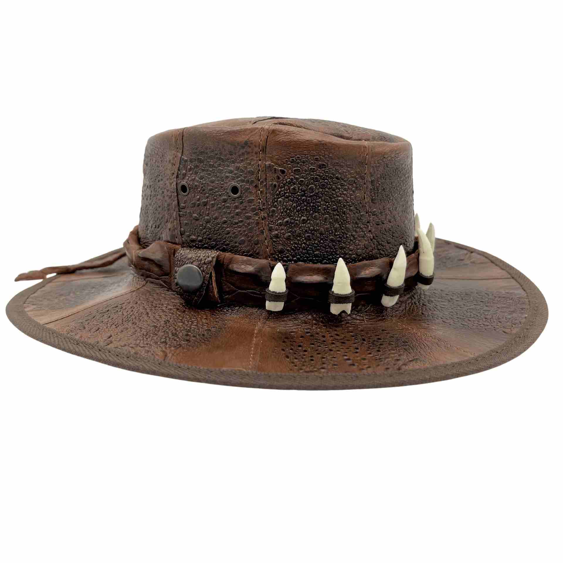 Jacaru with Croc Teeth Outback Cane Toad Hat