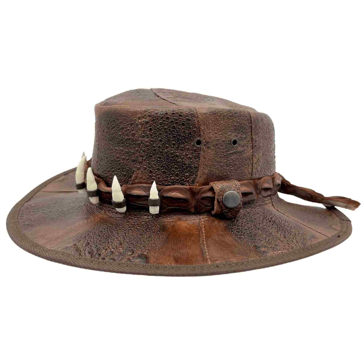 Jacaru with Croc Teeth Outback Cane Toad Hat