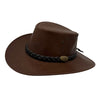 Jacaru 1018 Kangaroo Bushranger Hat Chestnut Brown