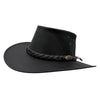 Jacaru 1150 Kangaroo Breeze Hat with braided band on a white background