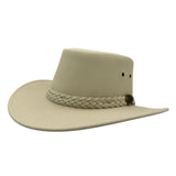 Jacaru 1180 Sand Soaker Hat with braided band on a white background