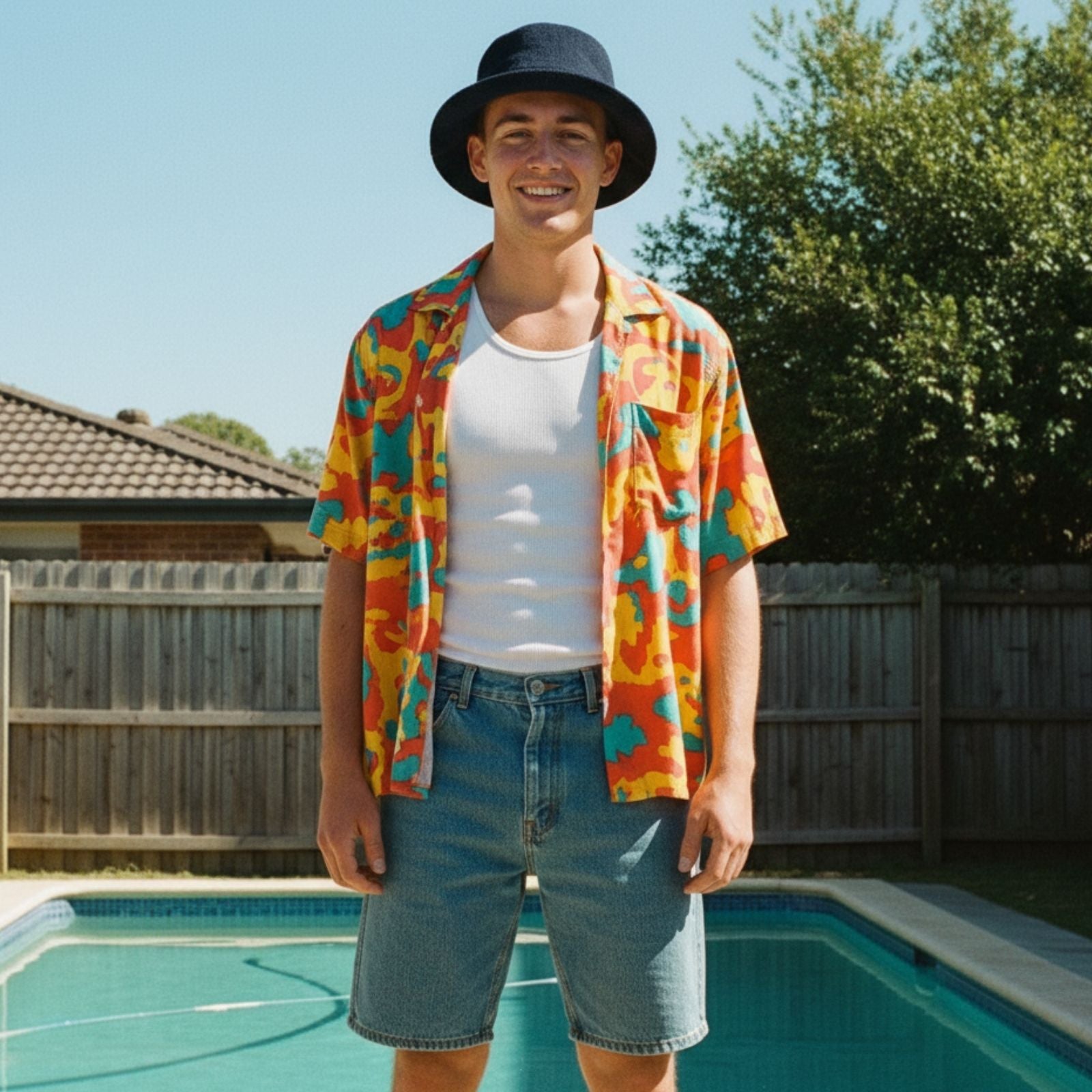 Jacaru 1507 Knitted Bucket Hat with Small Brim