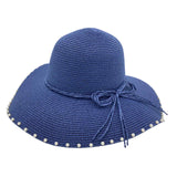Navy Jacaru 1763 Round Pearls Hat