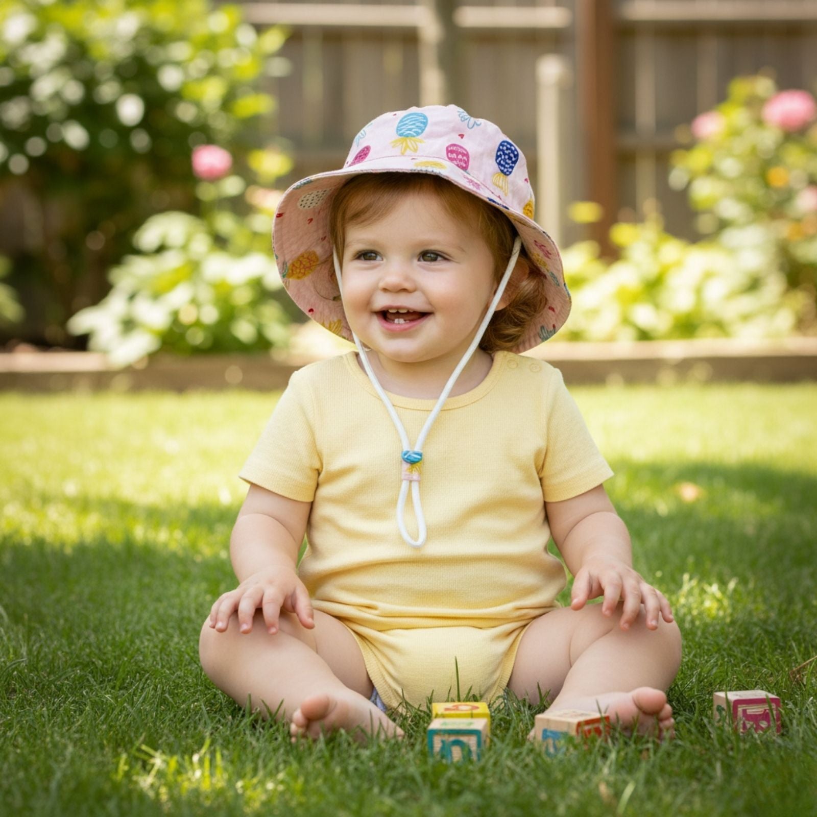 Jacaru 1891 Kids Pineapple Bucket Hat