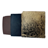 Jacaru 5786 Kangaroo Leather Flap Wallet Men's