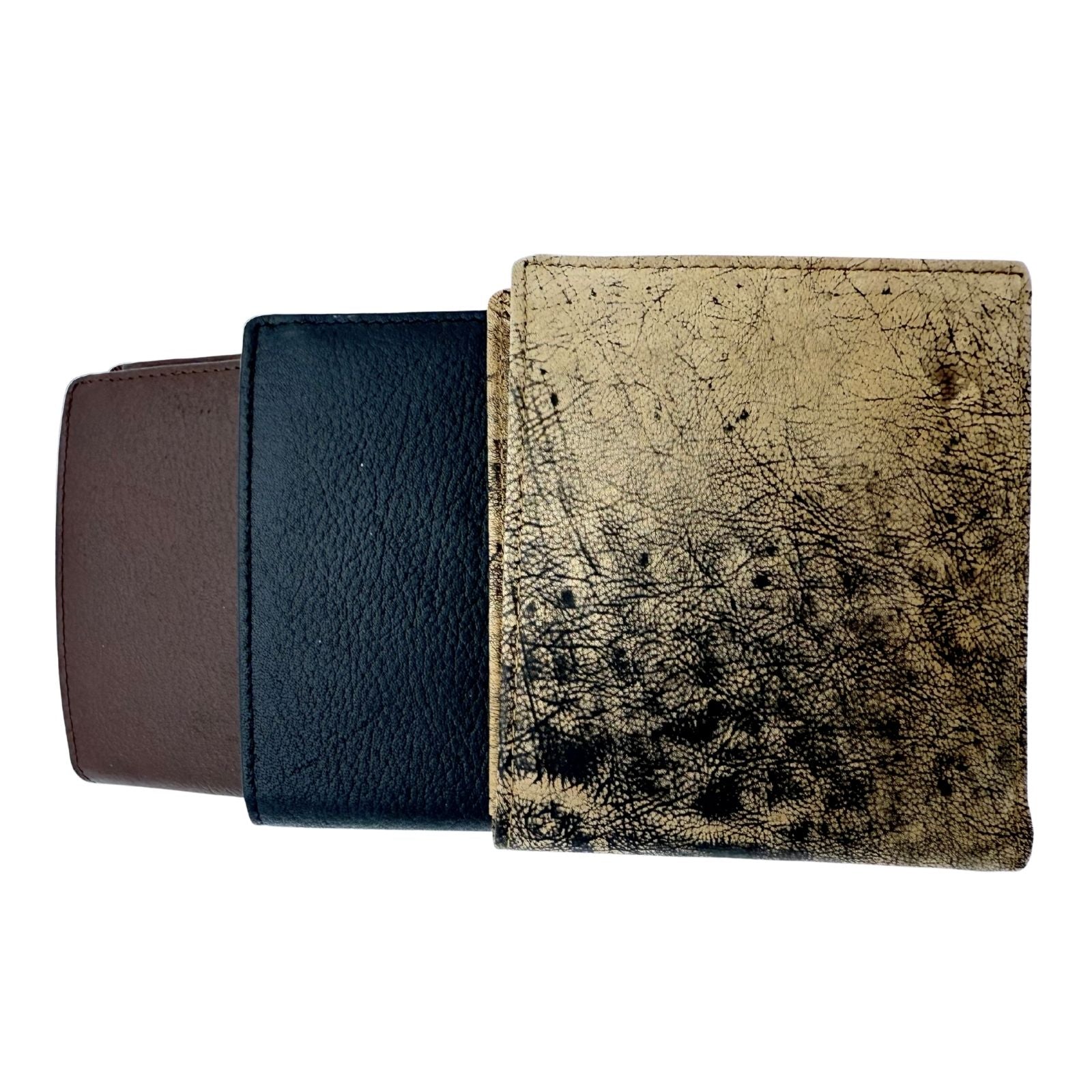 Jacaru 5786 Kangaroo Leather Flap Wallet Men's