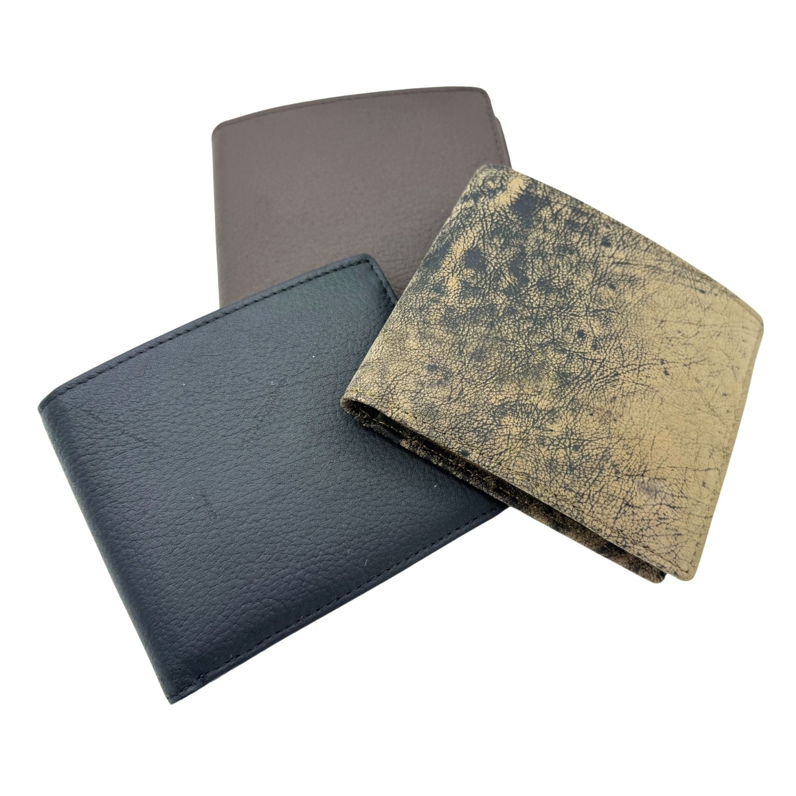 Jacaru 5786 Kangaroo Leather Flap Wallet Men's