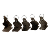 Jacaru 6415M Key Ring Australia Map Kangaroo Fur (5-pack)