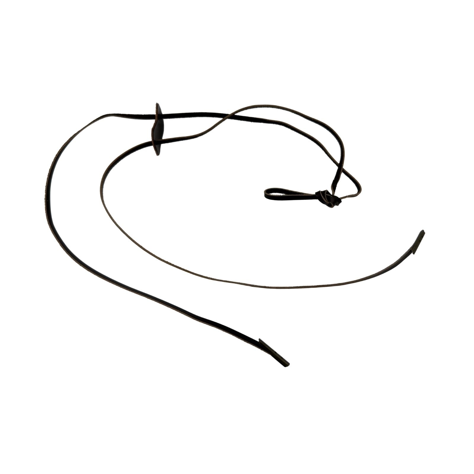 Jacaru leather hat chinstrap with toggle