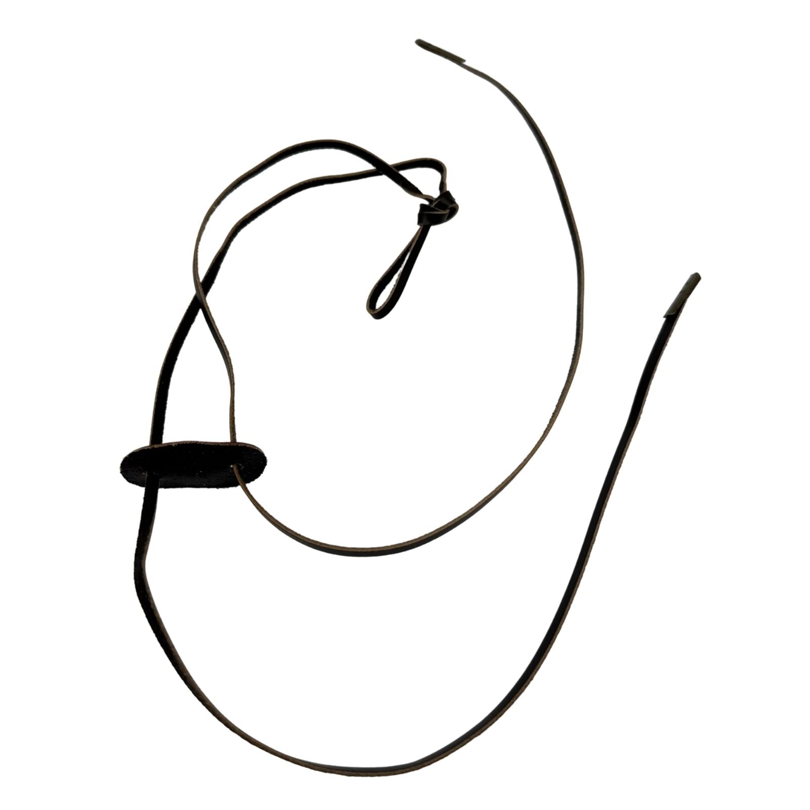 Jacaru leather hat chinstrap with toggle