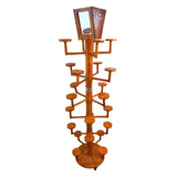 Jacaru 7818 Premium Wooden Tree Hat Stand w Mirror 24 arms
