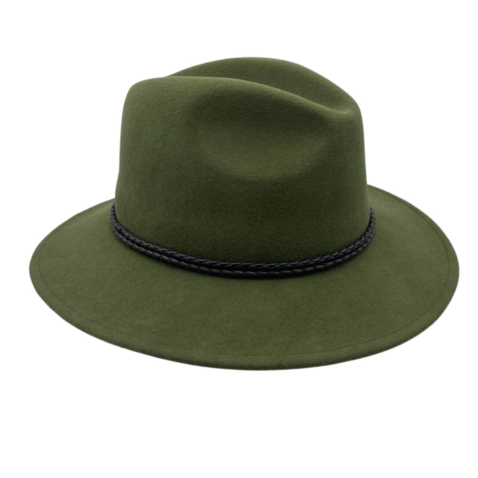Chive Green Jacaru 1847 Outback Fedora