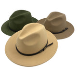 Chive Green Jacaru 1847 Outback Fedora, Golden Sand Jacaru 1847 Outback Fedora, Caramel Jacaru 1847 Outback Fedora