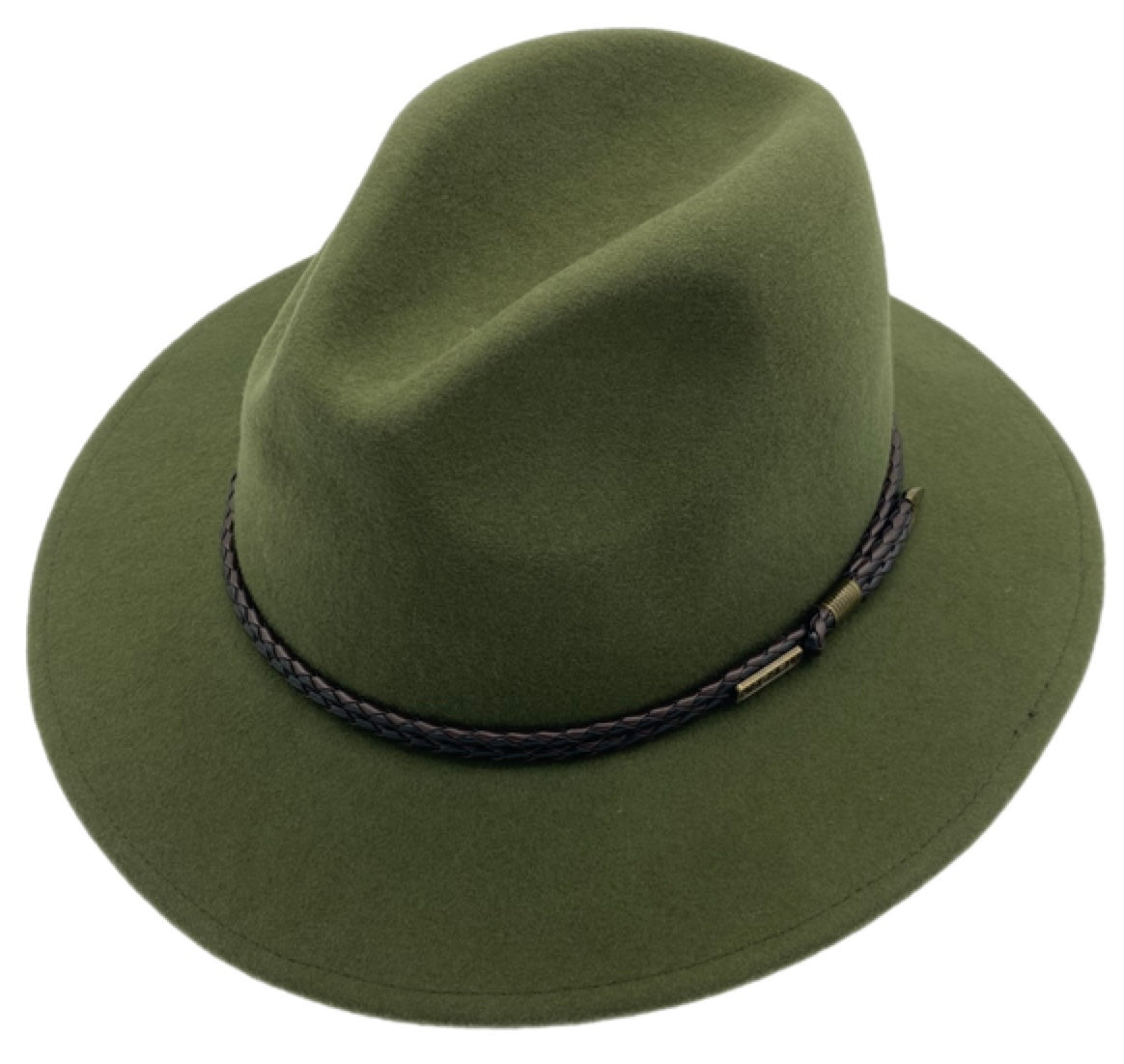 Chive Green Jacaru 1847 Outback Fedora