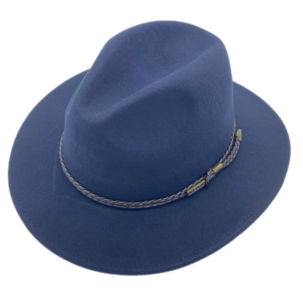 Navy Jacaru 1847 Outback Fedora