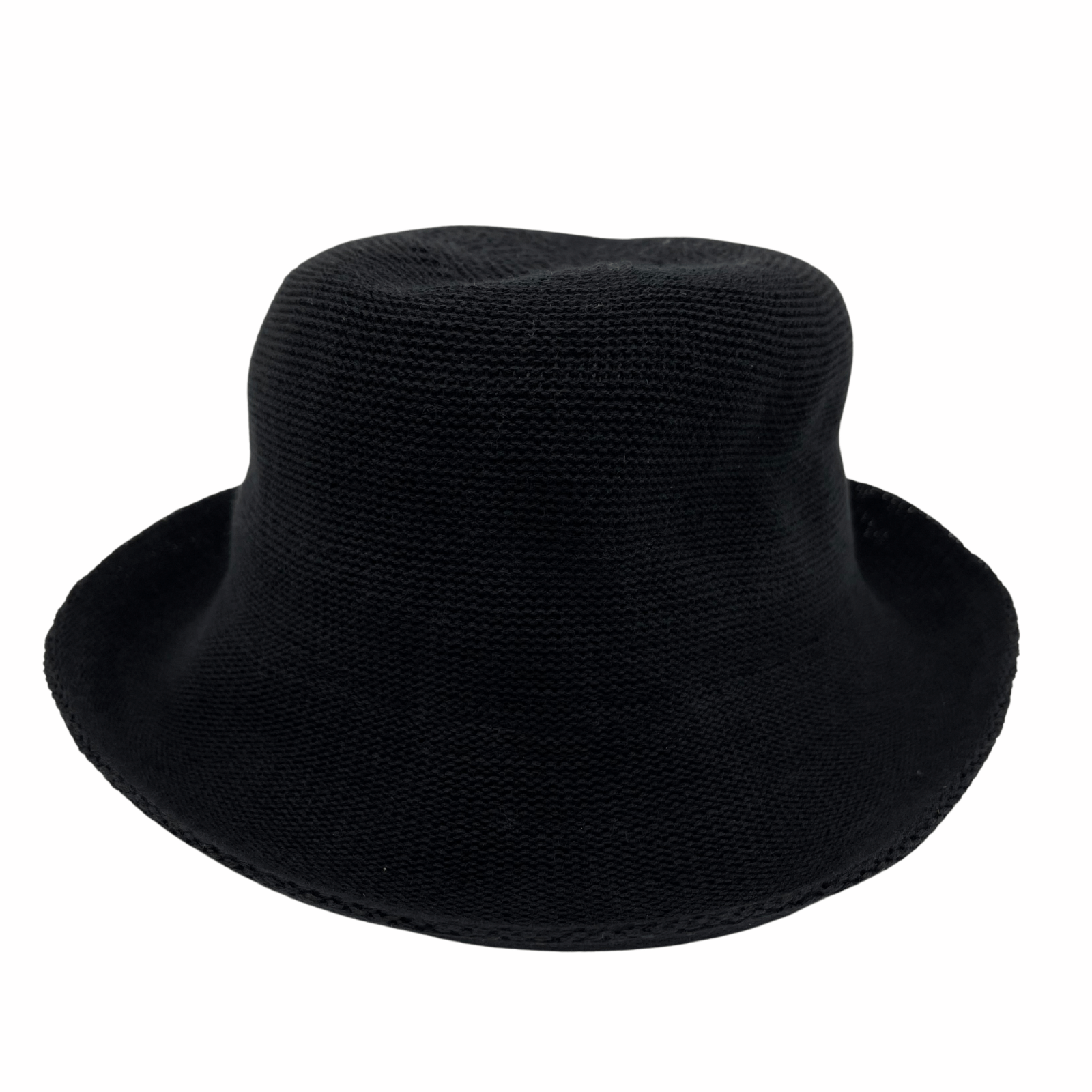 black Jacaru 1507 Knitted Bucket Hat with Small Brim