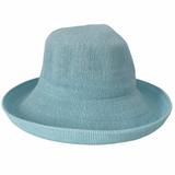 blue Jacaru 1507 Knitted Bucket Hat with Small Brim