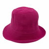 pink Jacaru 1507 Knitted Bucket Hat with Small Brim