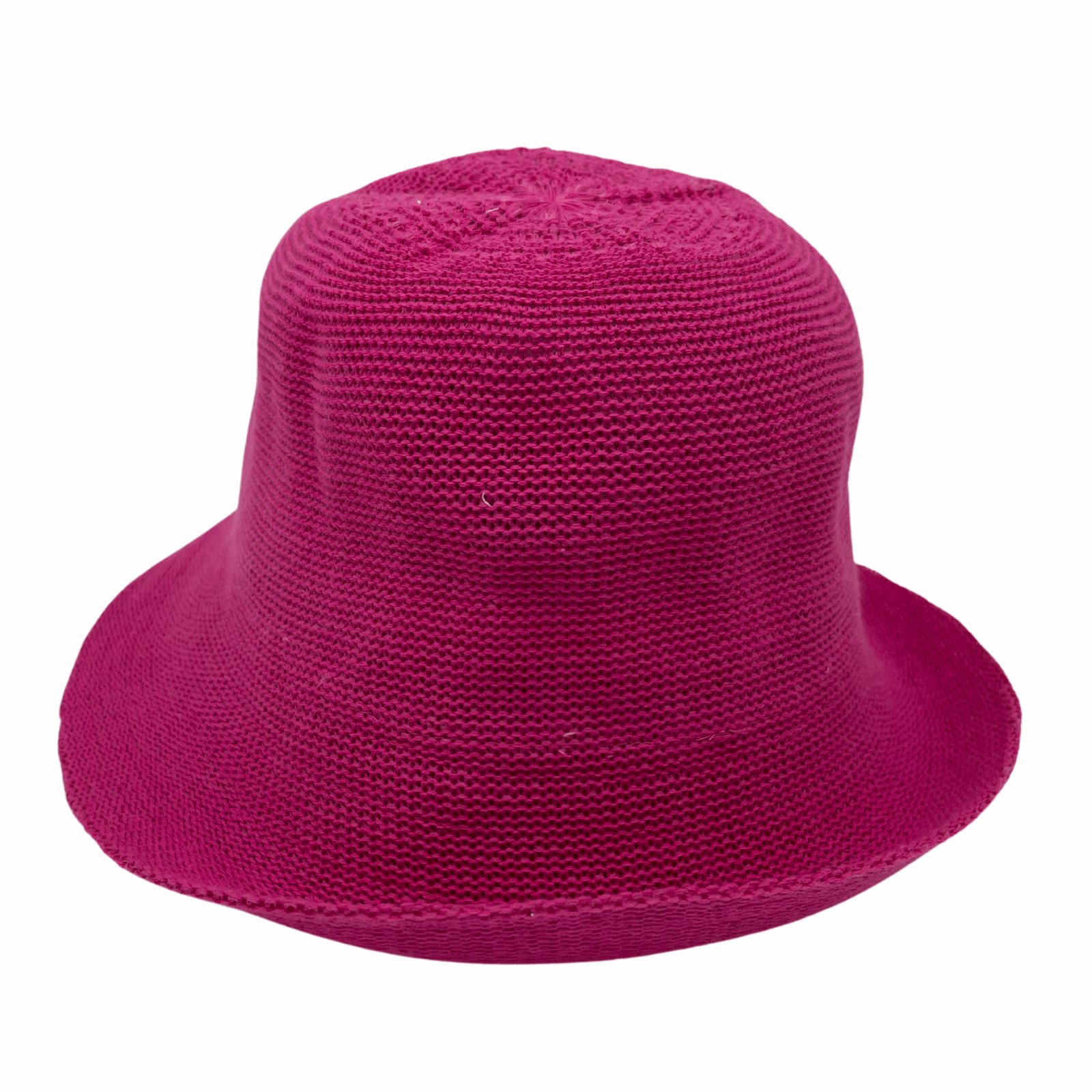 pink Jacaru 1507 Knitted Bucket Hat with Small Brim