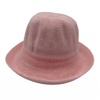pink Jacaru 1507 Knitted Bucket Hat with Small Brim
