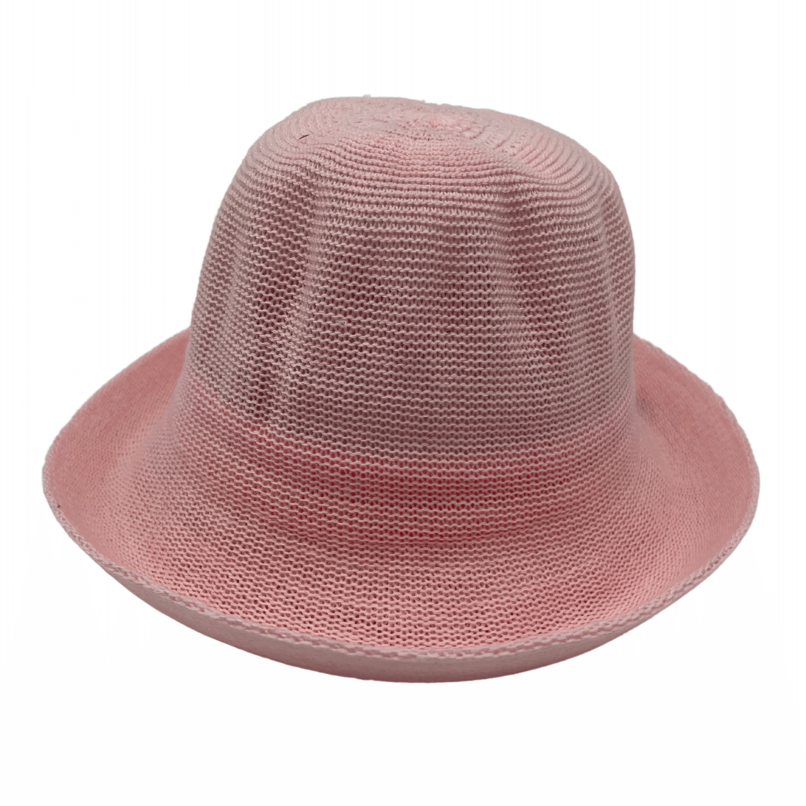 pink Jacaru 1507 Knitted Bucket Hat with Small Brim