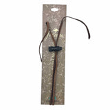 Brown chinstrap with adjustable toggle detail