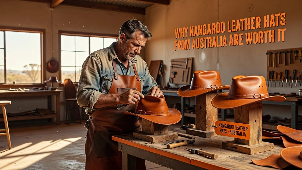 Professional header image for list-based article: Why Kangaroo Leather Hats from Australia Are Worth It