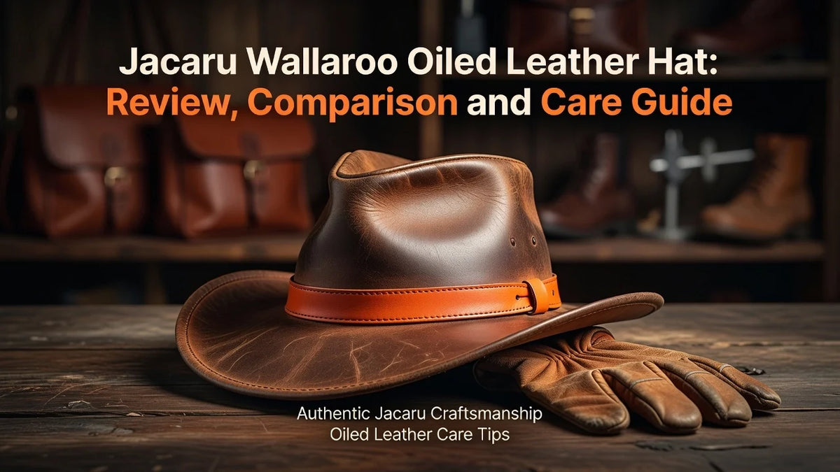Professional header image for comparison analysis: Jacaru Wallaroo Oiled Leather Hat: Review, Comparison and...
