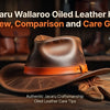 Professional header image for comparison analysis: Jacaru Wallaroo Oiled Leather Hat: Review, Comparison and...