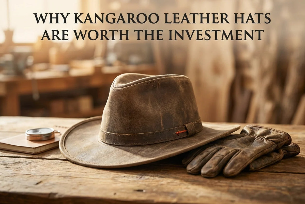Professional header image for list-based article: Why Kangaroo Leather Hats Are Worth the Investment