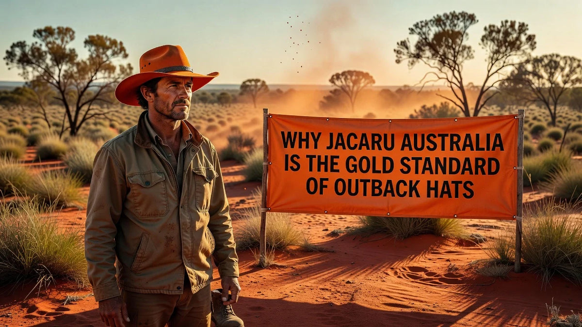 Professional header image for list-based article: Why Jacaru Australia Is the Gold Standard of Outback Hats