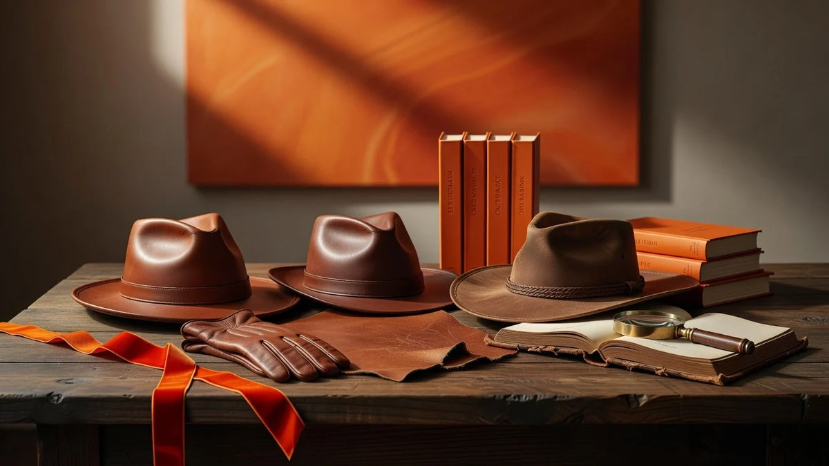 Professional header image for list-based article: The Men's Leather Hat Guide: Styles, Materials and How to...