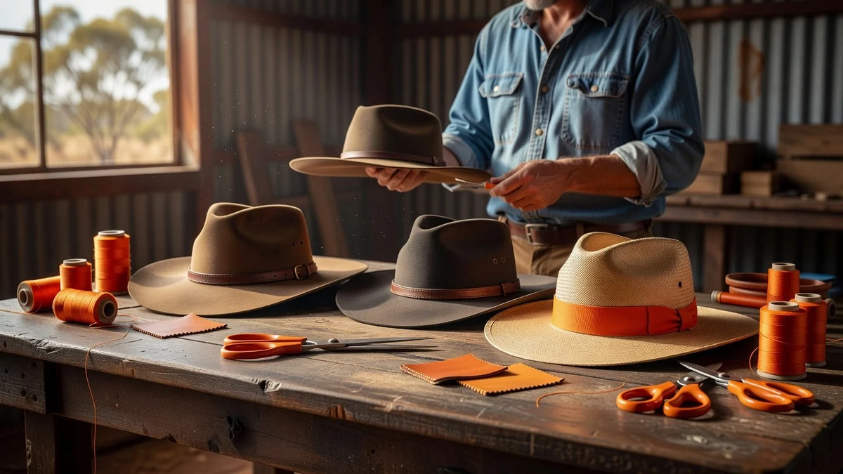 Professional header image for list-based article: Aussie Made Hats: What to Look For and Why It Matters
