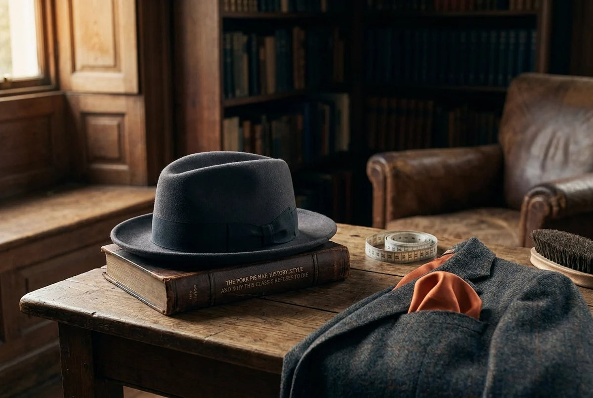 Professional header image for list-based article: The Pork Pie Hat: History, Style and Why This Classic Ref...