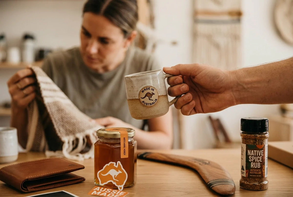 Professional header image for list-based article: Best Australian Souvenirs That Are Actually Made in Austr...