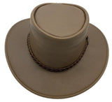 Jacaru 1003 Swagman waxed leather hat in moss green