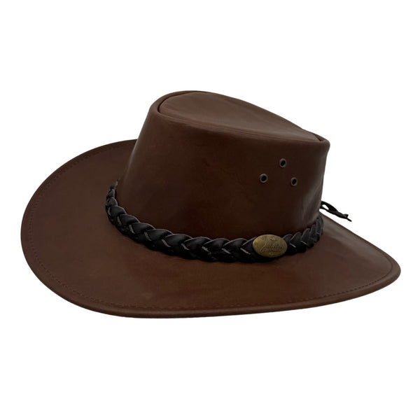 Jacaru 1018 Kangaroo Bushranger Hat Chestnut Brown