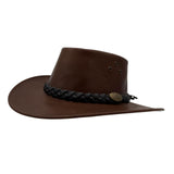 Jacaru 1018 Kangaroo Bushranger Hat Chestnut Brown