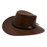 Jacaru 1018 Kangaroo Bushranger Hat Chestnut Brown