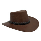 Jacaru 1018 Kangaroo Bushranger Hat Chestnut Brown