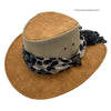 Mushroom Horizon Hat with Scarf pink polka dot on a white background