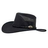A black Jacaru 1066 Rizon Soft Hat