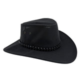 A black Jacaru 1066 Rizon Soft Hat