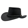 A Black Jacaru 1069 Buffalo Leather Hat