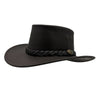 A Black Jacaru 1069 Buffalo Leather Hat