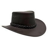 A Black Jacaru 1069 Buffalo Leather Hat