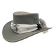 Gray Jacaru 1103 Alice Hat with a bandana on a white background